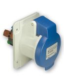 Силовой разъем скрытого монтажа Schneider Electric PKY16G423 16А 2P+E IP44 100-130В