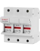 Держатель предохранителя E.Next e.fuse.1451.h3 на DIN-рейку 14х51 3р 63А (i0300006)