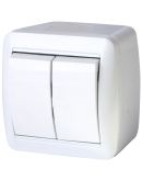 Двохклавішний вимикач E.Next e.aqua.1112.gr IP44 (s035052)