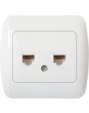 Двойная розетка E.Next e.install.stand.819С2 компьютерная (s035016)