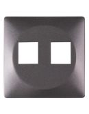 Панель двойной розетки E.Next e.lux.16121L.pn.anthracite RJ12+RJ45 антрацит (ins0040032)
