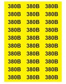 Знак "380 В" Аско-Укрем 38х90мм (SES030171) на листе 30 шт