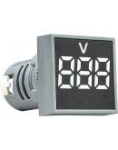 Цифровой измеритель напряжения Аско-Укрем ED16-22FVD 30-500В АС белый (A0190010033)