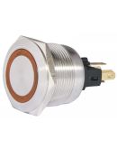 Кнопка Аско-Укрем TYJ 22-271 1NO+1NC 24В з підсвічуванням жовта (A0140010140)