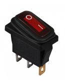 Переключатель Аско-Укрем KCD3-101NW R/B (0-I) IP54 с подсветкой красный (A0140040036)