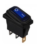 Переключатель Аско-Укрем KCD3-101NW BL/B (0-I) IP54 с подсветкой синий (A0140040038)