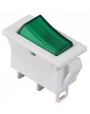 Переключатель Аско-Укрем KCD3-101N-13 GR/WH (0-I) с подсветкой зеленый (A0140040041)