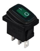 Переключатель TNSy KCD1-2-101WN G/B с подсветкой IP65 зеленый (TNSy5500694)