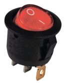 Перемикач TNSy KCD1-5-102 R/B круглий червоний (TNSy5500711)
