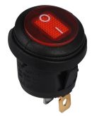 Переключатель TNSy KCD1-5-101WN R/B круглый с подсветкой IP65 красный (TNSy5500724)