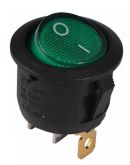 Переключатель TNSy KCD1-8-101N G/B круглый с подсветкой зеленый (TNSy5500737)