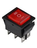 Перекидной переключатель TNSy KCD2-203 R/B красный (TNSy5500787)