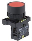 Кнопка пластиковая Chint NP2-EA45 1NO+1NC красная IP40 (574091)