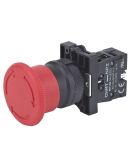 Кнопка пластиковая Грибок Chint NP2-ES442 1NC Ø30мм с фиксацией красная IP40 (573897)