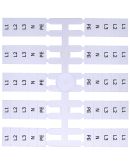 Маркировочная табличка ETI EO4 L1, L2, L3, N, PE 200шт (3901817)