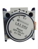 Блок контакт выдержки времени CNC LA3-DR2 NO+NC 0,1 сек-30 сек задержка на влючение (000000923)