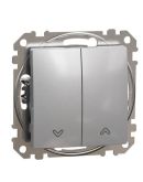 Выключатель для жалюзи Schneider Electric Sedna Design & Elements алюминий SDD113104