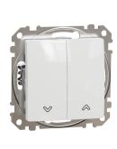 Кнопочный выключатель Schneider Electric Sedna Design & Elements для жалюзи белый SDD111114