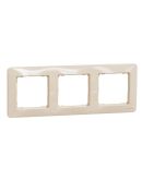 Рамка 3-постовая Schneider Electric Sedna Design бежевая SDD312803