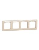 Рамка 4-постовая Schneider Electric Sedna Design бежевая SDD312804