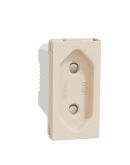 Розетка Schneider Electric Unica New NU303144 со шторками винтовой зажим 1м бежевая