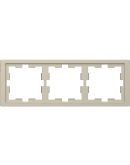 Трехместная рамка Schneider Electric D-Life MTN4030-6533 сахара