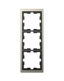 Трехместная рамка Schneider Electric D-Life MTN4030-6550 нікель
