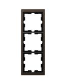 Трехместная рамка Schneider Electric D-Life MTN4030-6552 мокко