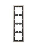 Четырехместная рамка Schneider Electric D-Life MTN4040-6550 нікель