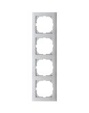 Четырехместная рамка Schneider Electric M-PURE MTN4040-3660 алюминий