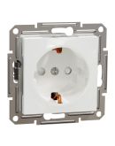 Розетка с заземлением и шторками Schneider Electric Asfora без рамки белая (EPH2970221)