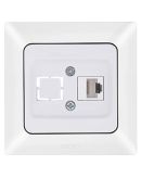 Компьютерная розетка NE-AD ARAS 93-110-21-D1 CAT5E белая