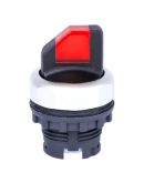 Переключатель NOARK Ex9P1 SI r с подсветкой красный (105673)