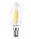 Светодиодная лампа Maxus C37 FM 220Вт E14 Clear (1-MFM-734)