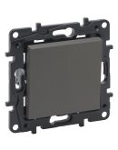 Одноклавишный выключатель Legrand Niloe Step 10А зажимной механизм сталь (863401)