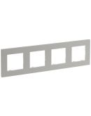 Рамка 4-постова Legrand Niloe Step перлинний (863694)
