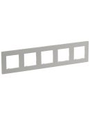 Рамка 5-постовая Legrand Niloe Step жемчужный (863695)
