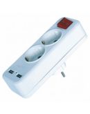 Двойник FAR F08 с 2 USB и выключателем (7.6.1.97340)