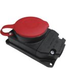 Настенный разъем Bemis BK6-2504-4511 3х25А каучуковый (6.1.92750)
