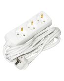 Удлинитель UEC ECO П03 3 места 2P+PE/3м 3х1мм2 10А/250В