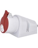 Настенный силовой разъем ETI 004482036 EZ-1653 IP44 (16A 400V 3P+N+PE)