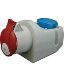Комбинированный силовой разъем ETI 004482052 EZCZ-S-3243 IP44 (32A 400V/230V 3P+PE/EE 16S Schuko)