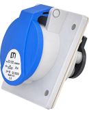 Встраиваемый силовой разъем ETI 004482076 EE-1632 IP54 (16A 230V 2P+PE)