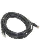 Плоский патч-корд EMT 4-0266 UTP RJ-45 cat.6 15м (чорний)