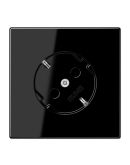 Розетка с накладкой Jung LS LS520-45SW черный