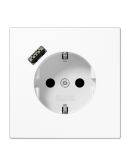 Розетка с накладкой Jung LS LS1520-18AWW с USB белый