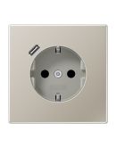 Розетка с накладкой Jung LS ES1520-18C с USB сталь