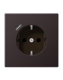 Розетка с накладкой Jung LS AL1520-18CD с USB темный алюминий