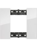 Рамка на 2 модуля Bticino Living Now KA4802DW (Немецкий/Итальянский стандарт) лед