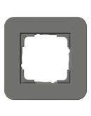 Рамка одноместная Gira E3 темно-серая/белая (0211413)